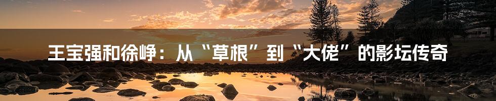 王宝强和徐峥：从“草根”到“大佬”的影坛传奇