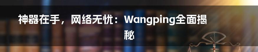 神器在手，网络无忧：Wangping全面揭秘