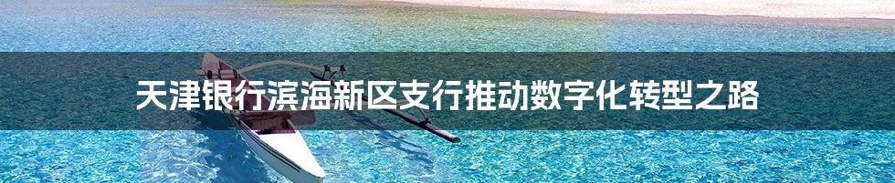 天津银行滨海新区支行推动数字化转型之路