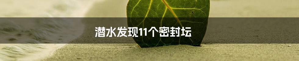 潜水发现11个密封坛