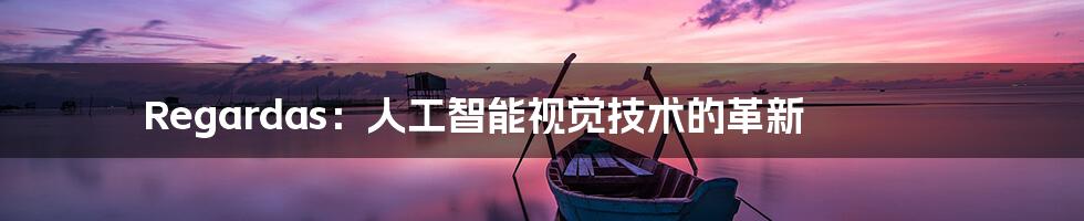 Regardas：人工智能视觉技术的革新