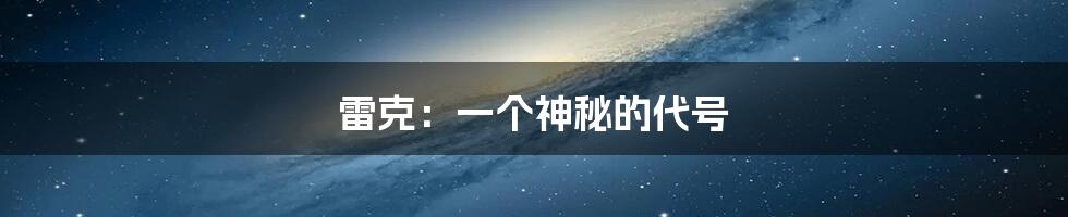 雷克：一个神秘的代号