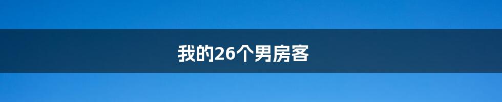 我的26个男房客