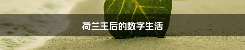 荷兰王后的数字生活