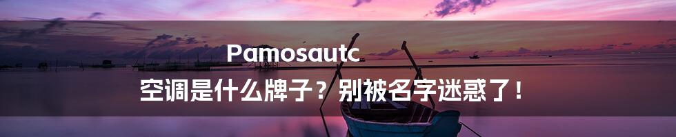 Pamosautc 空调是什么牌子？别被名字迷惑了！