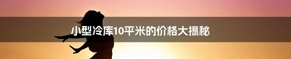 小型冷库10平米的价格大揭秘