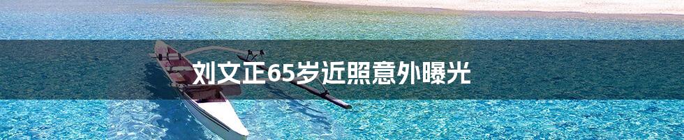 刘文正65岁近照意外曝光