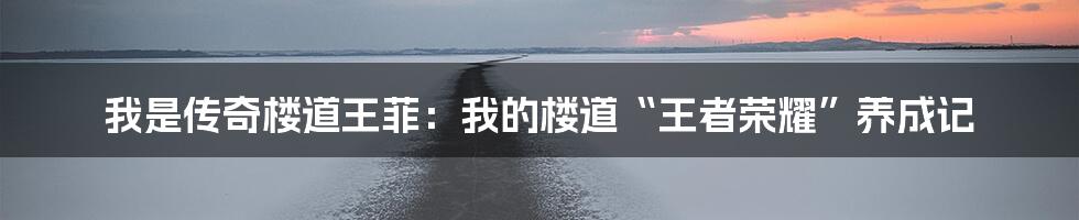 我是传奇楼道王菲：我的楼道“王者荣耀”养成记