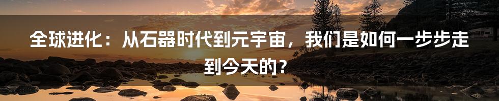 全球进化：从石器时代到元宇宙，我们是如何一步步走到今天的？