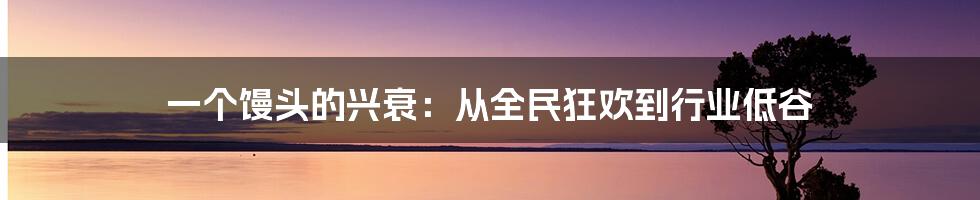 一个馒头的兴衰：从全民狂欢到行业低谷