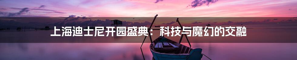 上海迪士尼开园盛典：科技与魔幻的交融