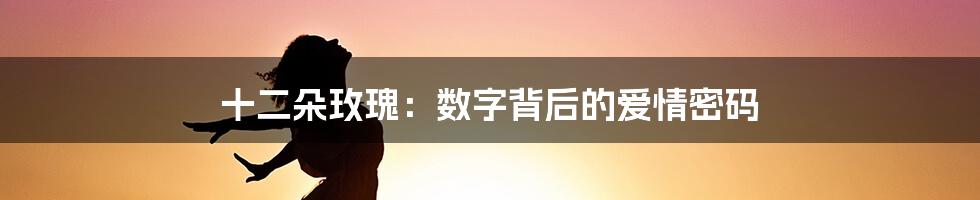 十二朵玫瑰：数字背后的爱情密码