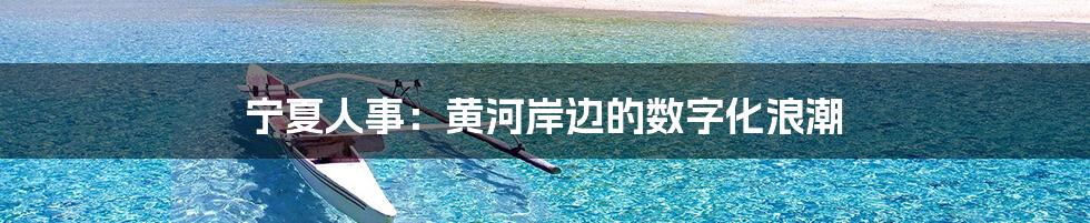 宁夏人事：黄河岸边的数字化浪潮