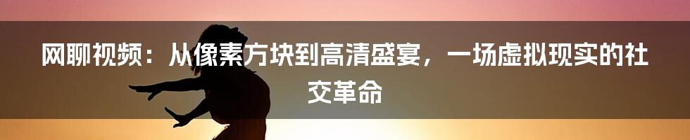 网聊视频：从像素方块到高清盛宴，一场虚拟现实的社交革命