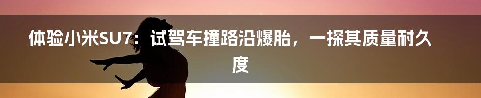 体验小米SU7：试驾车撞路沿爆胎，一探其质量耐久度