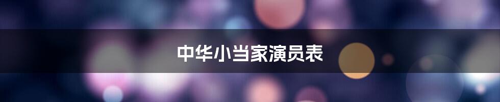 中华小当家演员表