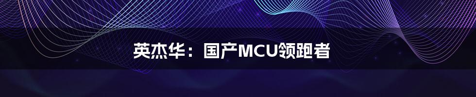 英杰华：国产MCU领跑者